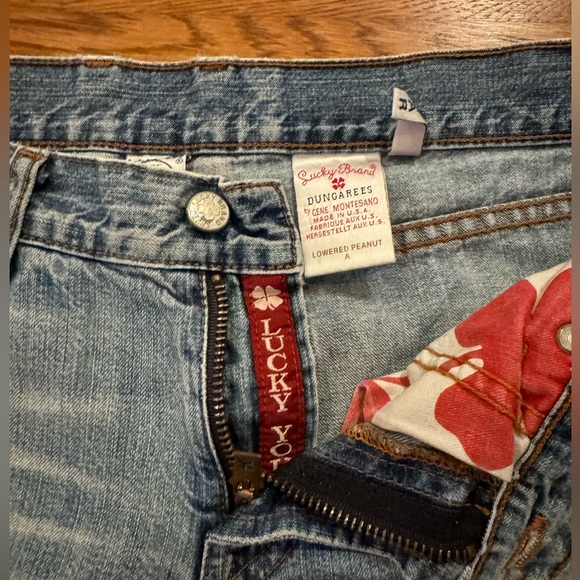 VINTAGE Lowered Peanut LUCKY JEANS!! Size 8/29 - Picture 1 of 7